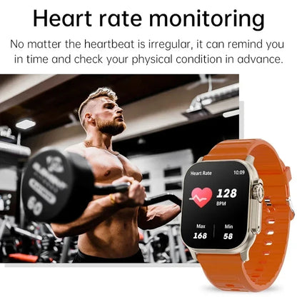 2026 Men's Smart Watch with 2.01-Inch HD Screen, Bluetooth Calling, Health and Fitness Tracking, Multi-Sport Mode, Compatible with Android and iOS