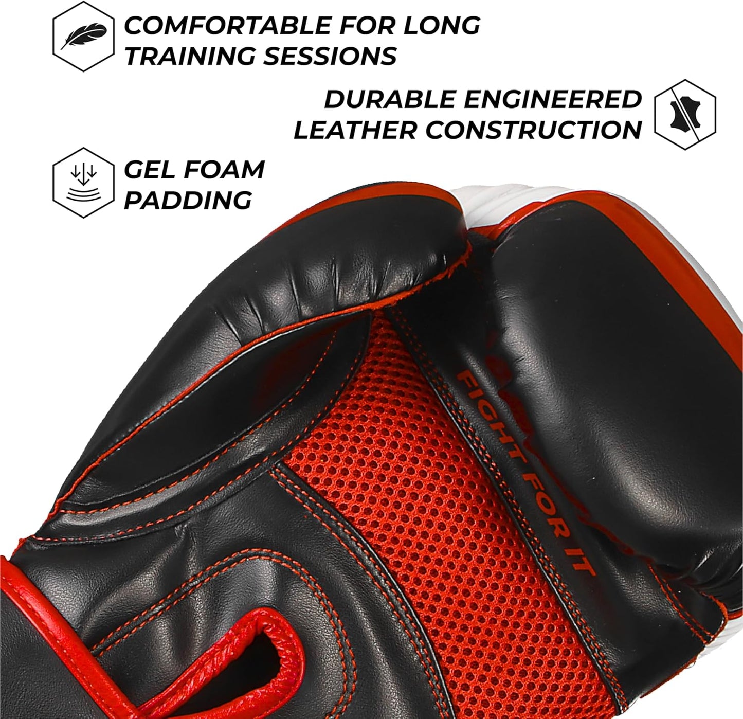Professional Gel Boxing Gloves for Men and Women - Ideal for Kickboxing, MMA, Muay Thai, Heavy Bag Training, and Sparring