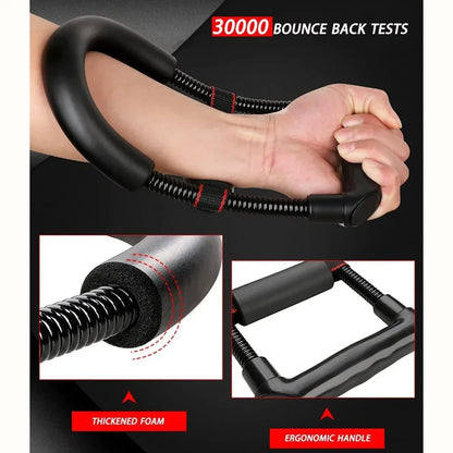 Professional Portable Men's Wrist Strengthener for Forearm Muscle Training and Home Fitness