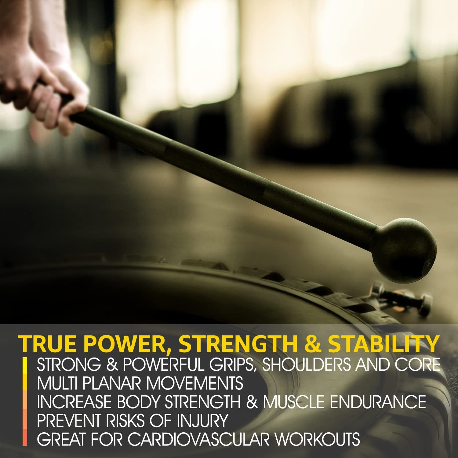 Steel Mace Bell for Comprehensive Strength Training - Full Body, Shoulder, Grip, and Forearm Workouts - Available in 5 to 30 LB for Both Men and Women