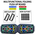 Portable Multifunctional Push-Up Board with Handles - Foldable Fitness Equipment for Comprehensive Chest, Abdomen, Arms, and Back Training