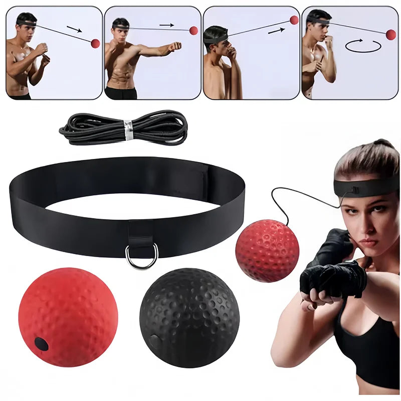 Professional Boxing Reflex Training Ball for Kids with Headband - Parent-Child Interactive Punching Game