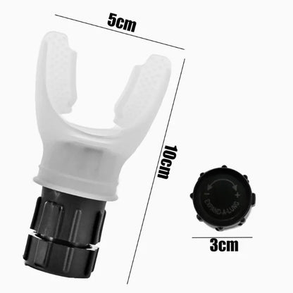 Sports Breathing Trainer Mouthpiece Respirator for Fitness and Respiratory Health Care