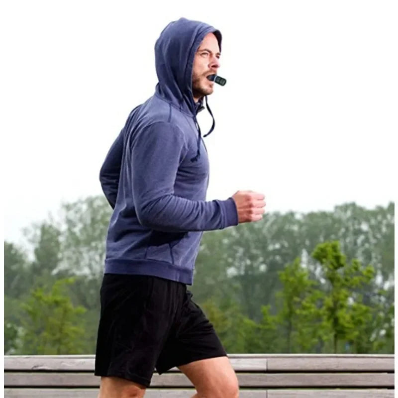 Sports Breathing Trainer Mouthpiece Respirator for Fitness and Respiratory Health Care