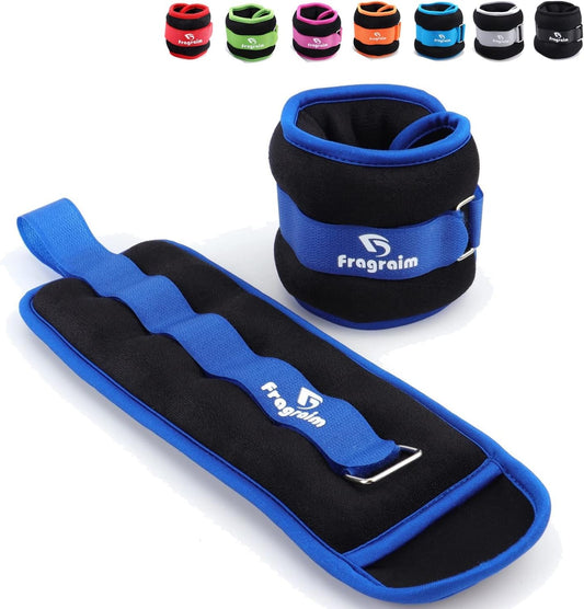 Adjustable Ankle Weights for All Ages - 1/2/3/4/6/8/10/12/15/20 LBS for Strength Training, Jogging, Gymnastics, Aerobics, Home Fitness, and Physical Therapy