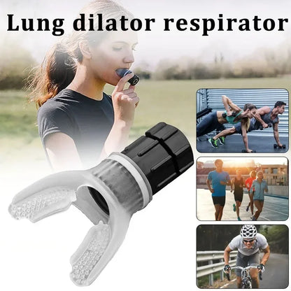 Sports Breathing Trainer Mouthpiece Respirator for Fitness and Respiratory Health Care
