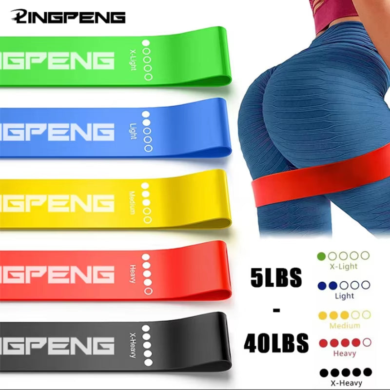 Resistance Bands for Yoga and Fitness Training - Elastic Loop Stretch Bands for Hip, Leg, and Squat Exercises