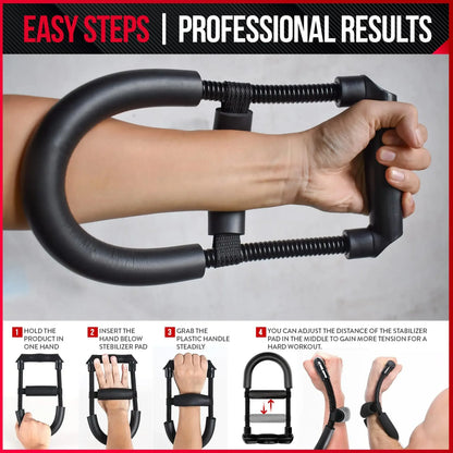 Professional Portable Men's Wrist Strengthener for Forearm Muscle Training and Home Fitness