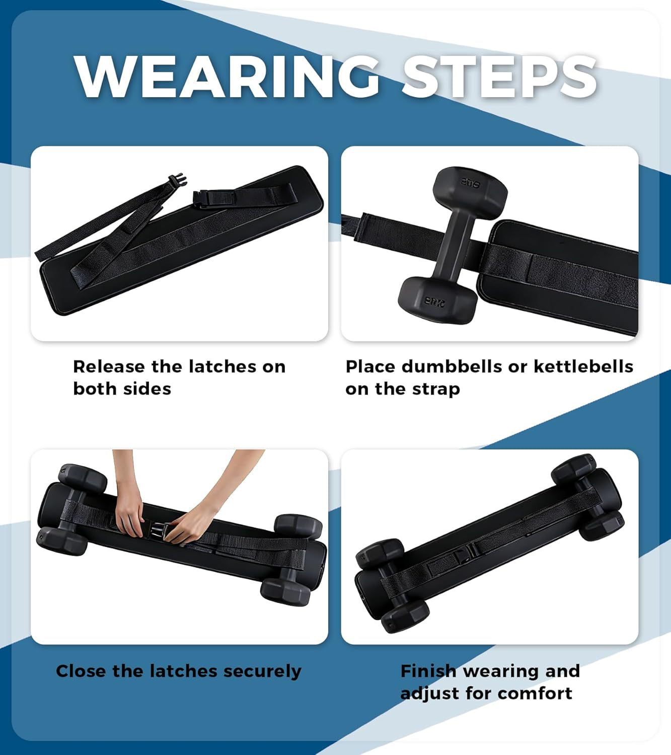 Adjustable Hip Thrust Belt for Dumbbells, Kettlebells, and Weight Plates with Slip-Resistant Padding for Optimal Comfort in Home and Gym Workouts