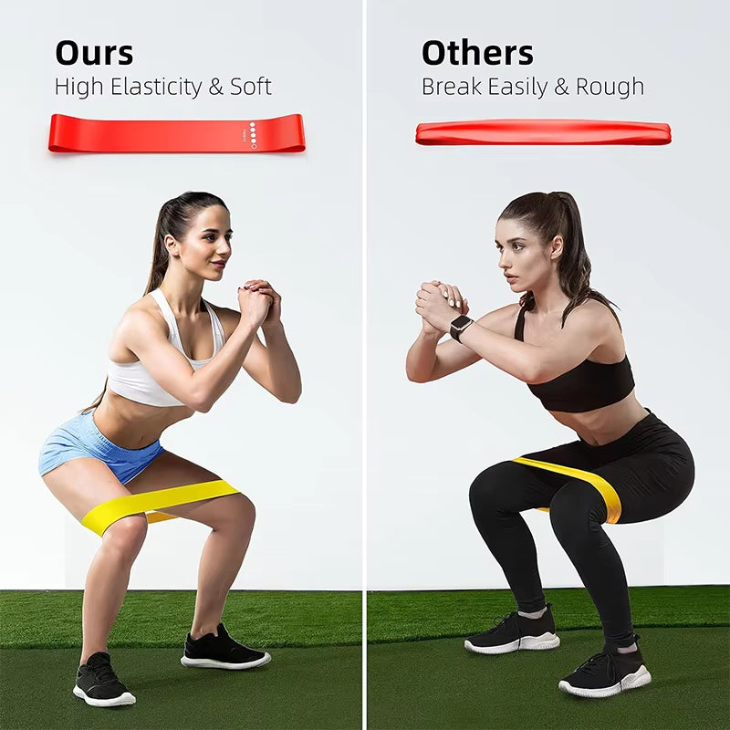 Resistance Bands for Yoga and Fitness Training - Elastic Loop Stretch Bands for Hip, Leg, and Squat Exercises