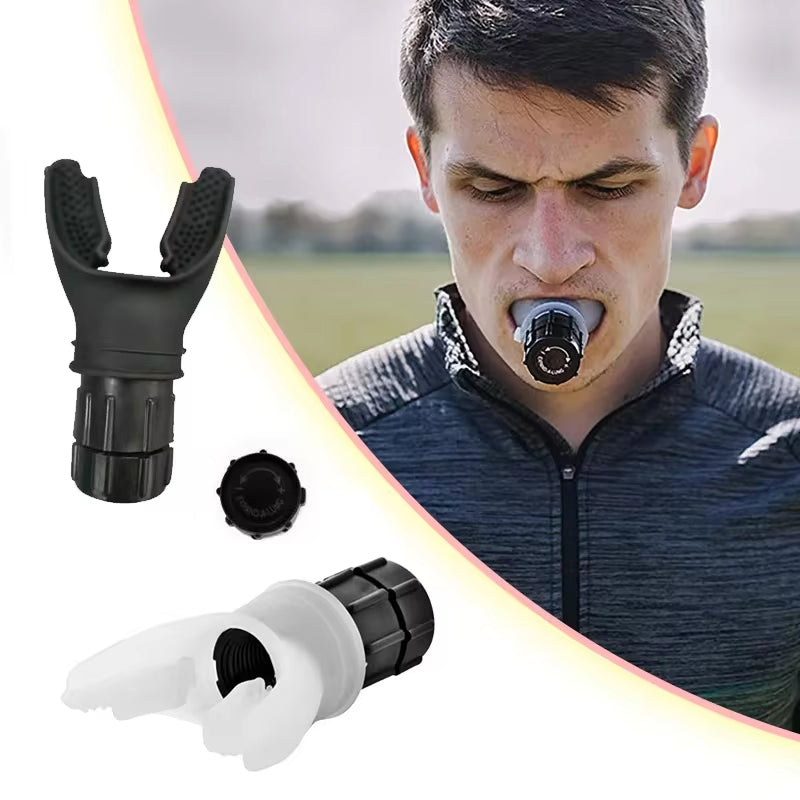 Sports Breathing Trainer Mouthpiece Respirator for Fitness and Respiratory Health Care