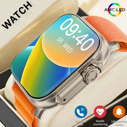 2026 Men's Smart Watch with 2.01-Inch HD Screen, Bluetooth Calling, Health and Fitness Tracking, Multi-Sport Mode, Compatible with Android and iOS